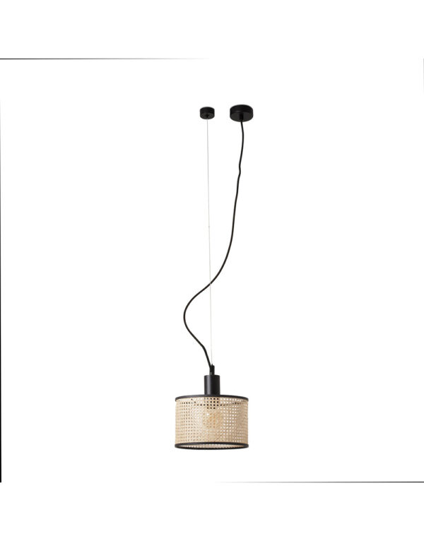 MAMBO BLACK PENDANT LAMP RATTAN LAMPSHADE o210*200 - 1-FR64314-47