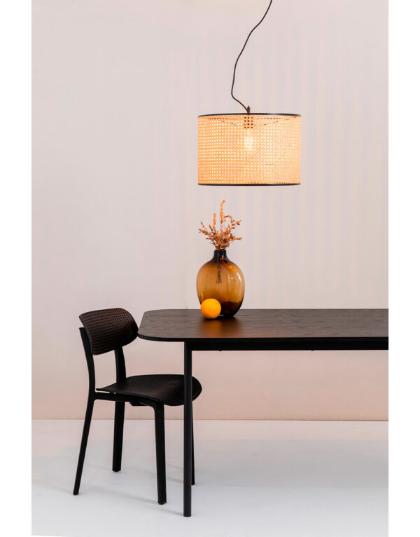 MAMBO BLACK PENDANT LAMP RATTAN LAMPSHADE o320*213 - 1-FR64314-48