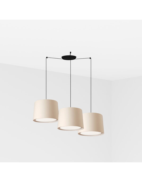 CONGA BLACK PENDANT LAMP o500*350*o450 BEIGE LAMPS - 1-FR64314-55-3L