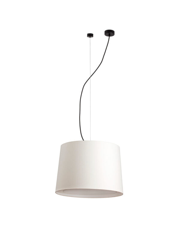 CONGA BLACK PENDANT LAMP o500*350*o450 BEIGE LAMPS - 1-FR64314-55
