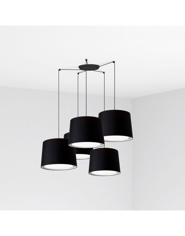 CONGA BLACK PENDANT LAMP o500*350*o450 BLACK LAMPS - 1-FR64314-56-5L