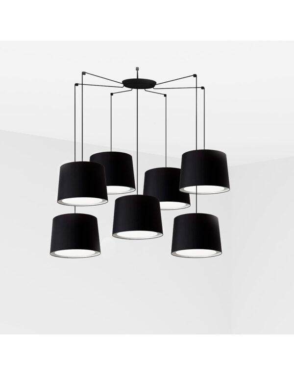 CONGA BLACK PENDANT LAMP o500*350*o450 BLACK LAMPS - 1-FR64314-56-7L