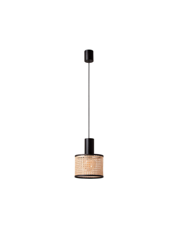 MAMBO BLACK PENDANT LAMP E27 o210*200o210 RATTAN L - 1-FR64315-47
