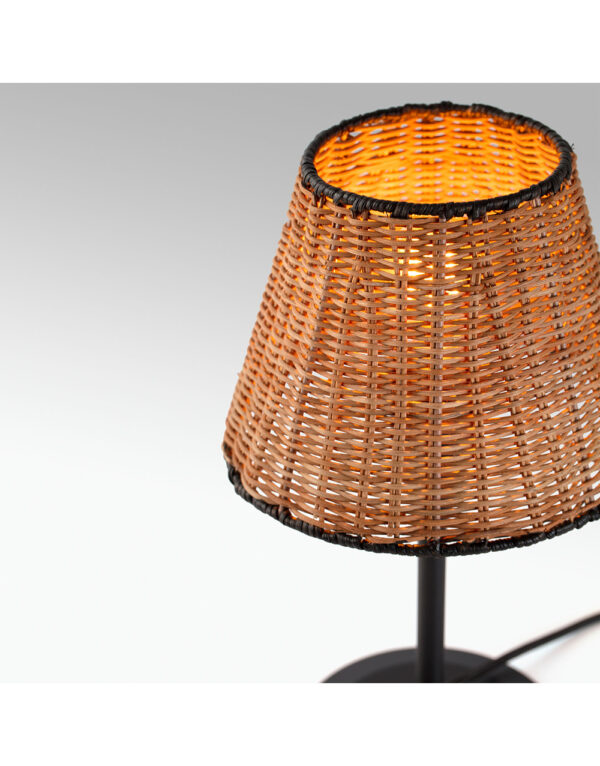 SUMBA MINITABLE L. BLACK E27 o210*160*o120 RATTAN - 1-FR64317-71