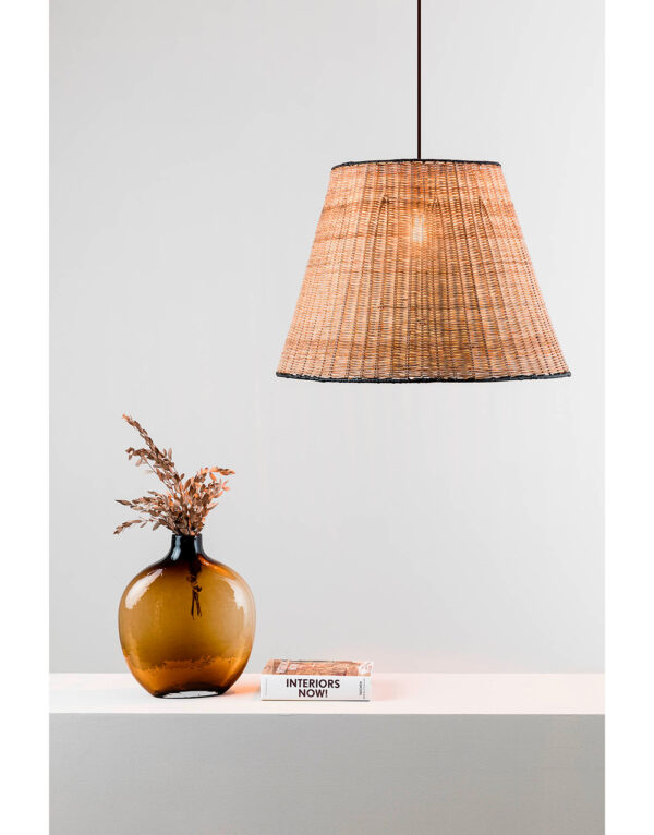SUMBA PENDANT BLACK P.RATTAN E27 o560*360*o315 - 1-FR65134-72