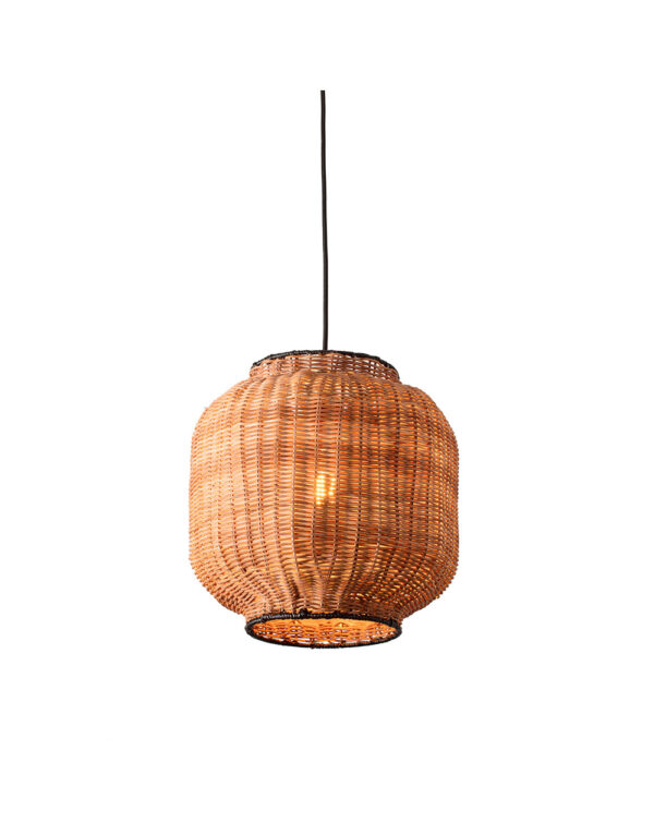 TUPAI BLACK PENDANT RATTAN E27 o300*290*o168 - 1-FR65134-77