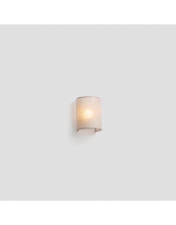 OTTON LINEN WALL LAMP 1xE27 VER. ROUND 200x150x120 - 1-FR66400-101