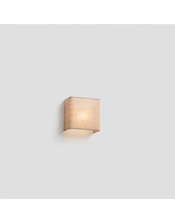 OTTON JUTE WALL LAMP 1xE27 HOR. SQ. 200x205x108 - 1-FR66400-106