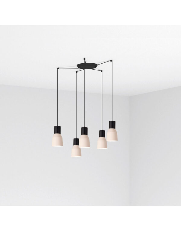 KOMBO BEIGE PENDANT LAMP o120 1X E27 5L - 1-FR68592-5L