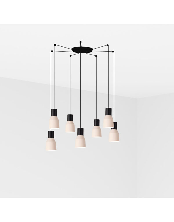 KOMBO BEIGE PENDANT LAMP o120 1X E27 7L - 1-FR68592-7L