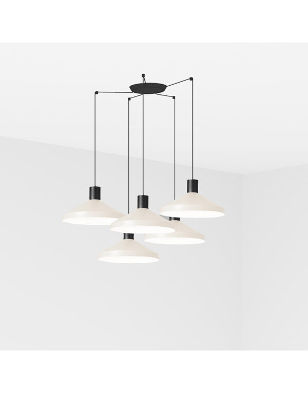 KOMBO BEIGE PENDANT LAMP o400 1X E27 5L - 1-FR68596-5L