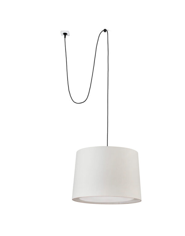 CONGA PENDANT LAMP WITH PLUG E27 o500*350*o450 BEI - 1-FR68604-55