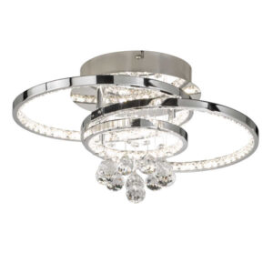 Οροφής led "Medley" 37w 2500lm (χρώμιο με κρύσταλλα) - 9103.01.01.8420