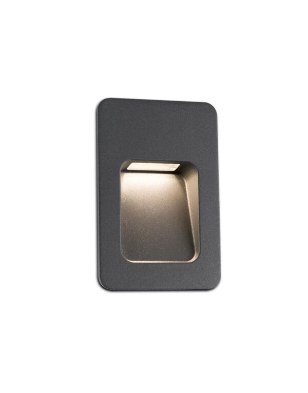 NASE-2 LED DARK GREY RECESSED LAMP SMD LED 4W 3000 - 1-FR70399