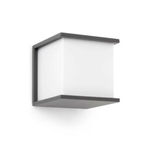 KUBICK DARK GREY WALL LAMP 1 X E27 60W - 1-FR70689