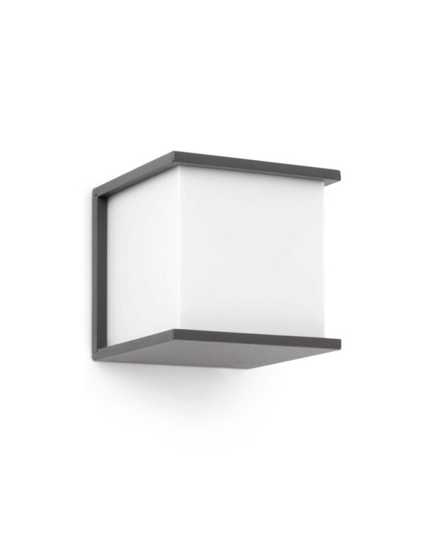 KUBICK DARK GREY WALL LAMP 1 X E27 60W - 1-FR70689