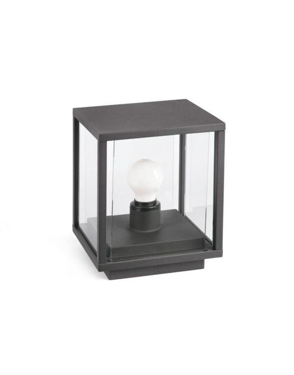 NALA DARK GREY POST LAMP 1xE27 15W - 1-FR70772