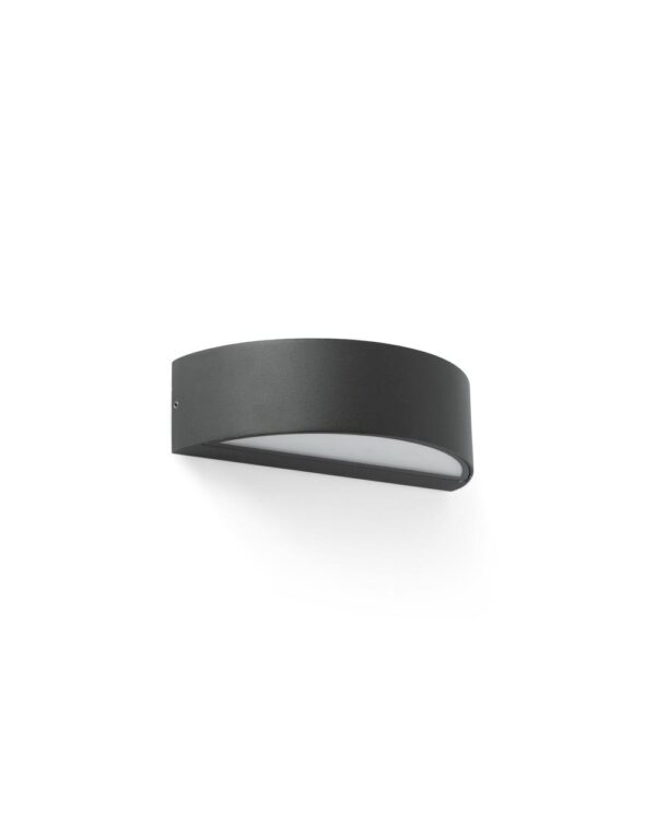 OVAL DARK GREY W/L LED 10W 3000K - 1-FR71276