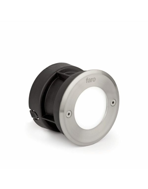 LED-18 INOX ROUND RECESSED LAMP 3000K HIGH POWER L - 1-FR71498N