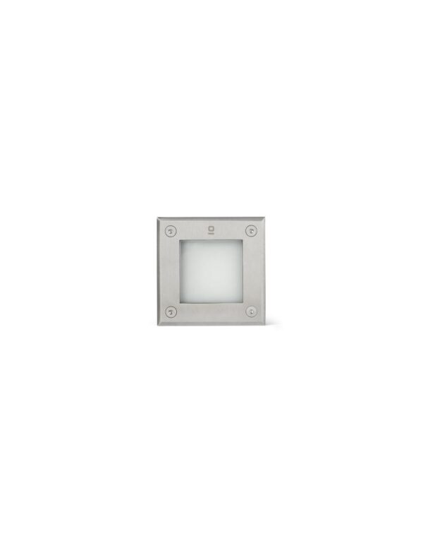 LED-18 INOX SQUARE RECESSED LAMP 3000K HIGH POWER - 1-FR71499N