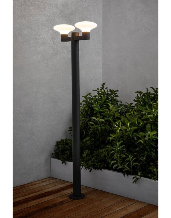 BLUB'S DARK GREY POLE L. 2XE27 MAX 15W - 1-FR74435F2-03