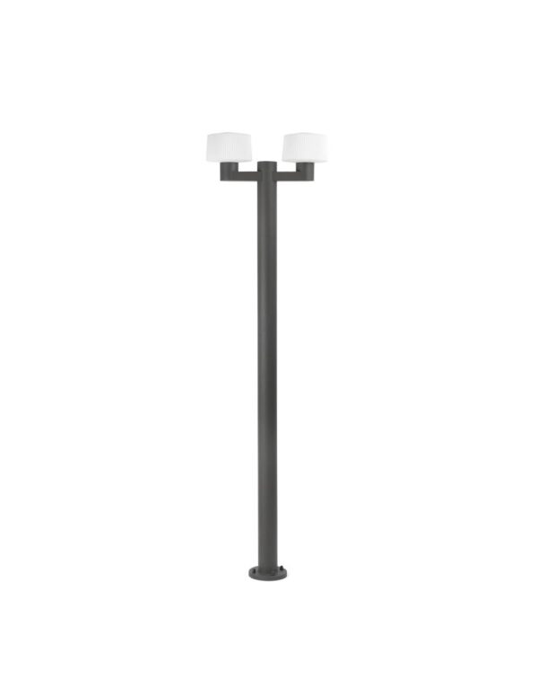 MUFFIN DARK GREY POLE L. 2XE27 MAX 15W - 1-FR74435F2-04