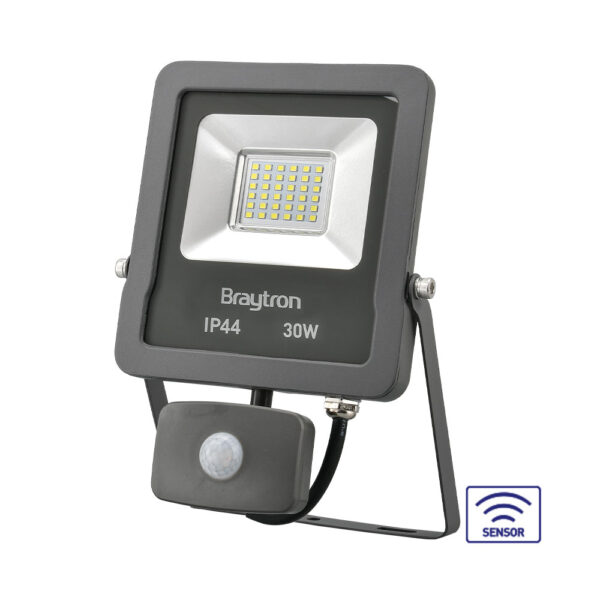 BRY-FLOOD-SL-30W-GRY-6500K-SNS-IP54-LED FLOODLIGHT Model: BT61-23032 - BT61-23032