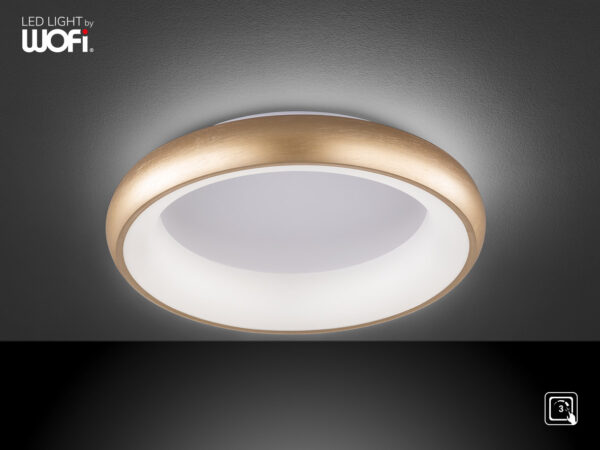 Πλαφονιέρα led "Poona" Ø45 31w 2600lm χρυσό ματ - 11521