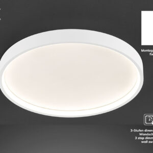 Πλαφονιέρα led "Dubai" Ø45 27,5w 2400lm Λευκή - 12055