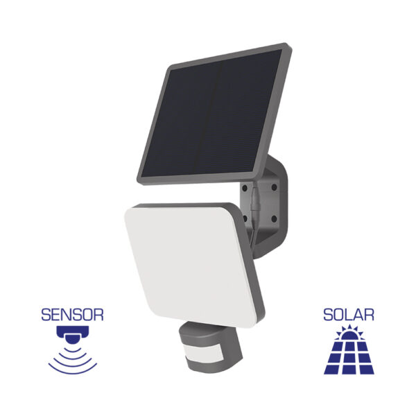 Προβολέας ηλιακός (solar) IP54 15w 1500lm CCT με ανίχνευση - BG36-00281