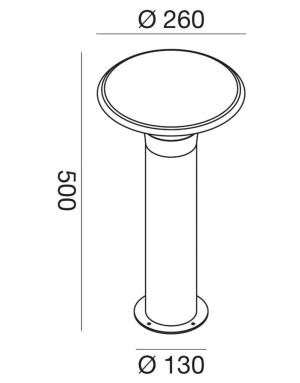 GES511 Paletto alluminio antracite. 1xE27. - 1-GL099082