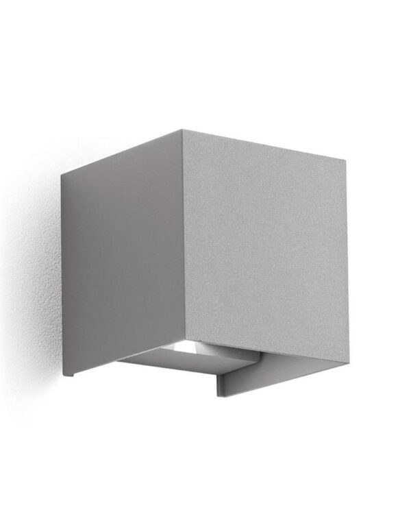 GES862C Appliq. alluminio grigio all.2x5W.3000K - 1-GL127853