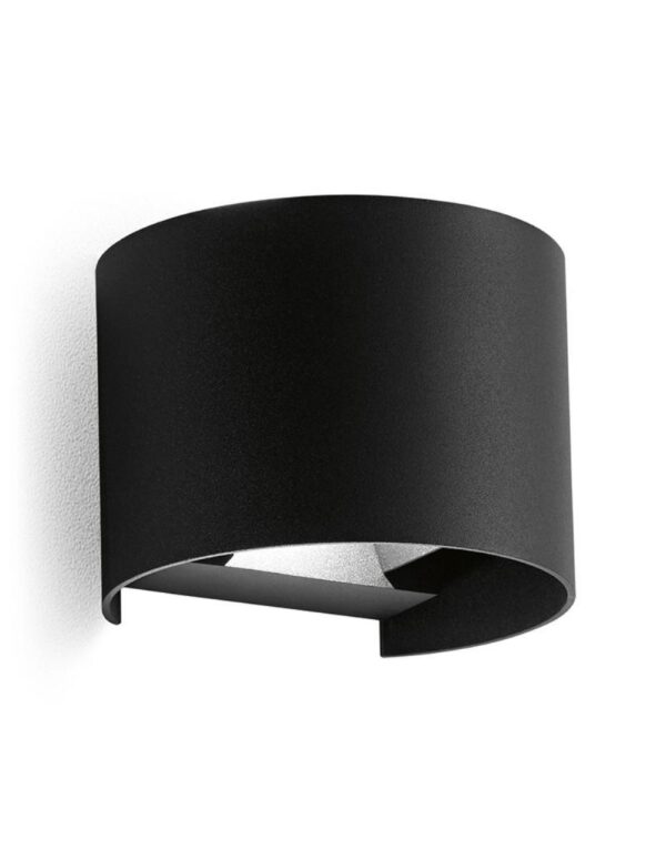 GES873C Applique alluminio nero opaco. 2x5W.3000K - 1-GL127983
