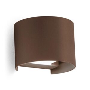 GES874C Applique alluminio ruggine. 2x5W.3000K - 1-GL128003