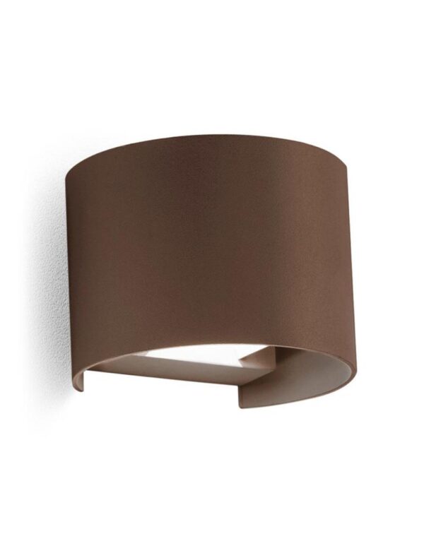 GES874C Applique alluminio ruggine. 2x5W.3000K - 1-GL128003