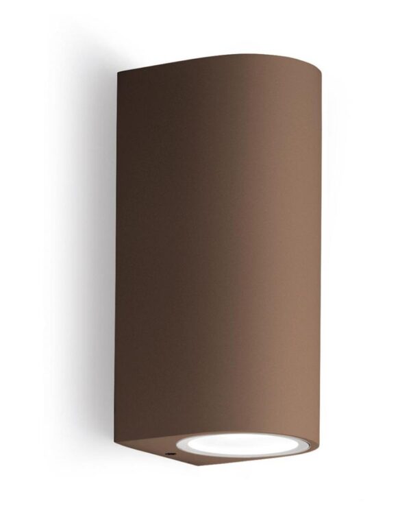 GES905 Applique alluminio ruggine. 2xGU10. - 1-GL128348