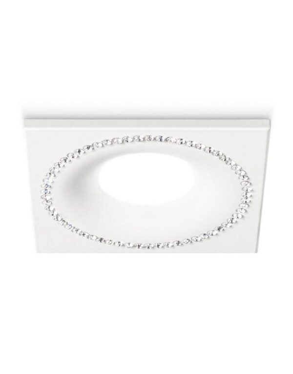 GFA191 Faretto alluminio bianco + crist. 1xGU10. - 1-GL099297
