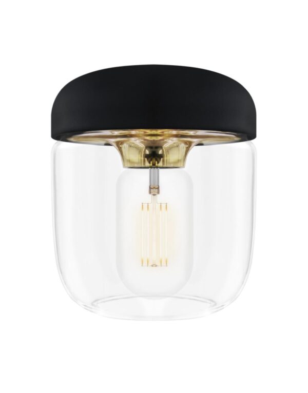 Acorn black polished brass O 14 x 16 cm - 1-UM2082