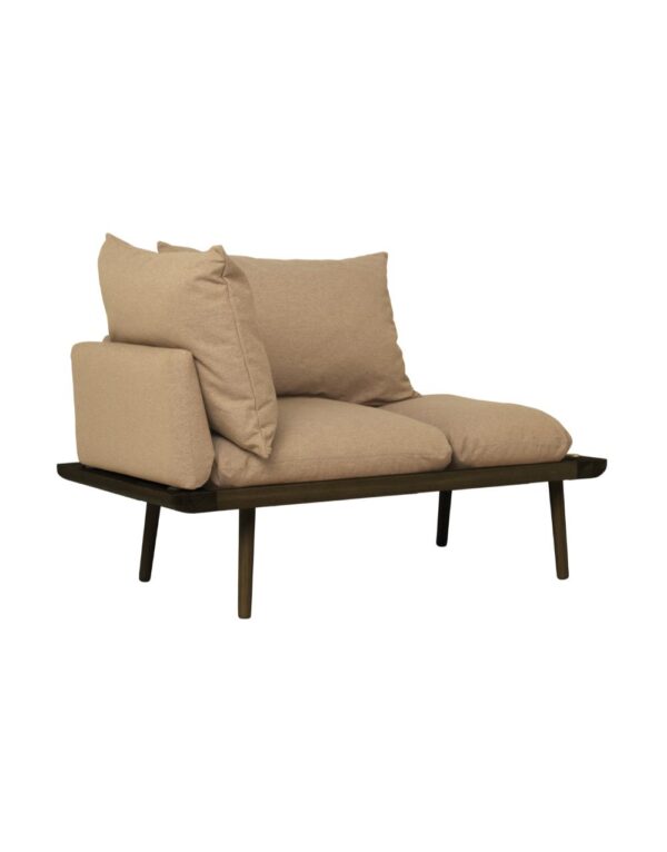 Lounge Around 1½-seater sofa - Dark Oak in Sugar brown - 1-UM5762C723-01