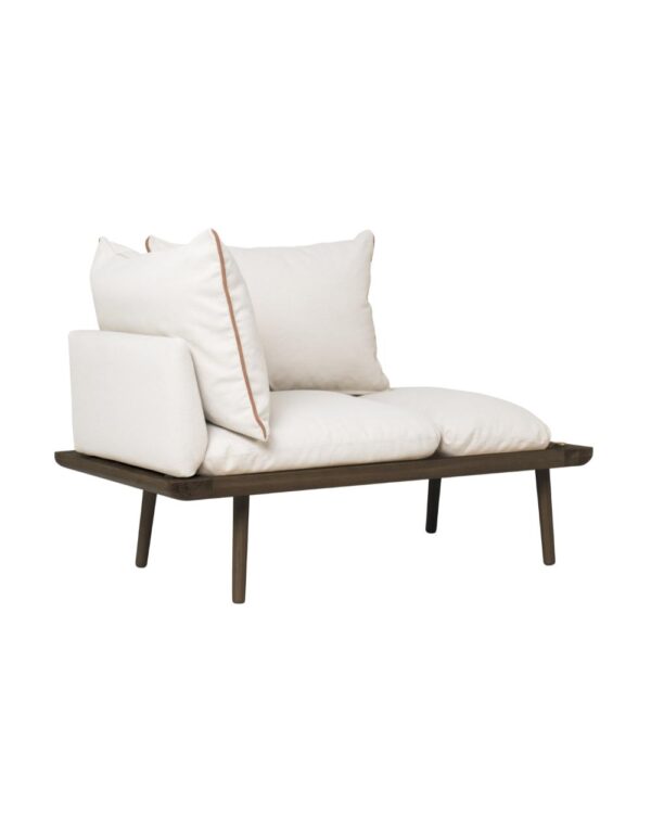Lounge Around 1½-seater sofa - Dark Oak in White sands - 1-UM5762C723-02
