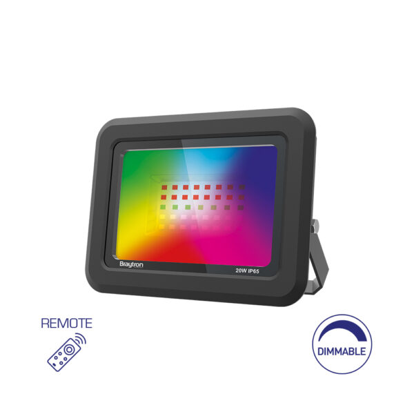Προβολέας IP65 20w RGB με Control - BT66-02091