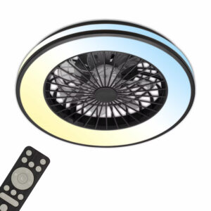 Ανεμιστήρας οροφής 49w 5300lm CCT με control μαύρος - 3801015