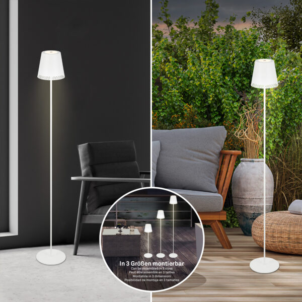Επαναφορτιζόμενο φωτιστικό δαπέδου IP44 "KIKI" 3,5w 3000k - 1438016