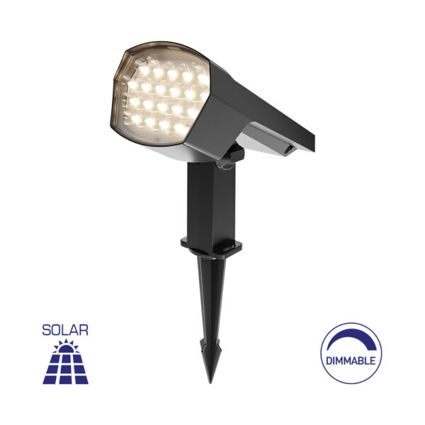 Σποτ (Solar) Καρφωτό 12W 2IN1 IP65 Γκρί - BG36-00582