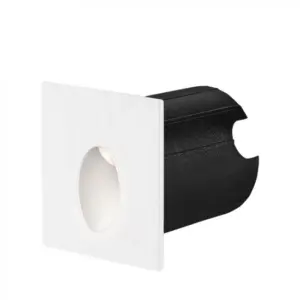 BRY-VECTOR-A-SQR-WHT-2W-3000K-IP65-WALL LIGHT - BG38-02300