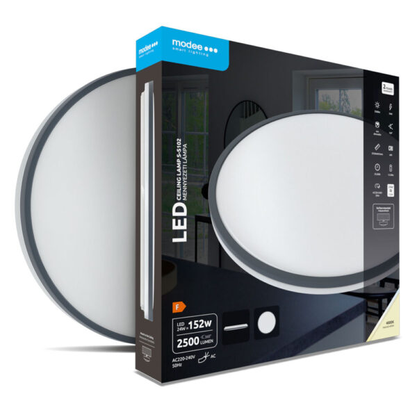 Πλαφονιέρα led 24w 2500lm 4000k Ø33,6 - L-CLS4000K24W-S102