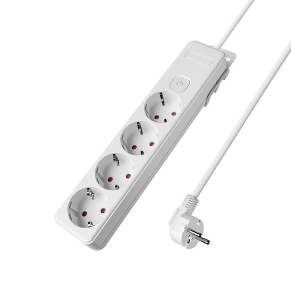 Πολύπριζο Xline 4Θ. 3X1,5mm 1,5m Καλώδιο Με Διακόπτη Με Βάση Στήριξης - BY72-00241
