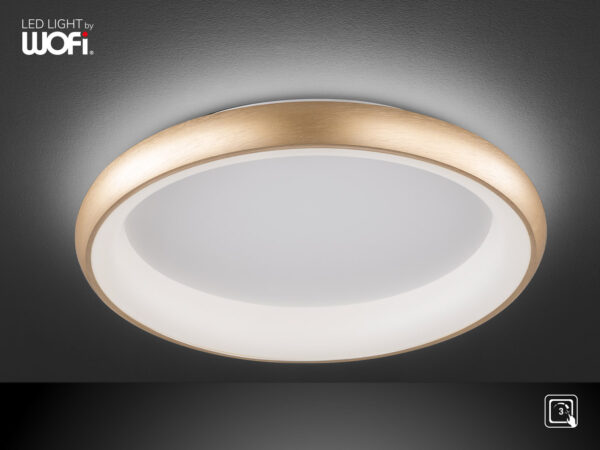 Πλαφονιέρα led "Poona" Ø60 38w 3200lm χρυσό ματ - 11522