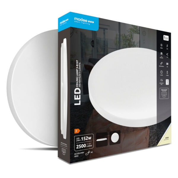 Πλαφονιέρα led 24w 2500lm 4000k Ø33 - ML-CLS4000K24W-B107