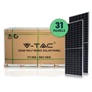 550W Mono Solar Panel 2279*1134*35MM Order Only Pallet V-TAC 11831